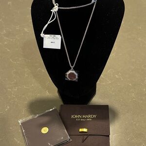 John Hardy Silver Necklace with Geometric Pendant
